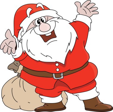 Çizgi Noel Baba, yeni yılı bir sürü hediyeyle karşılıyor.