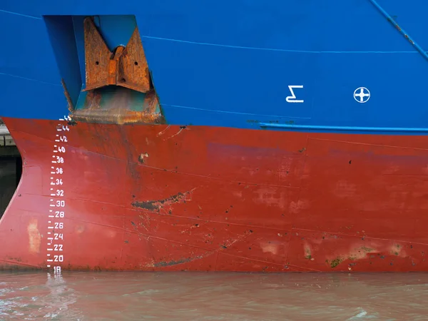 Numery linii wodnej statków i oznaczenia Uk — Zdjęcie stockowe