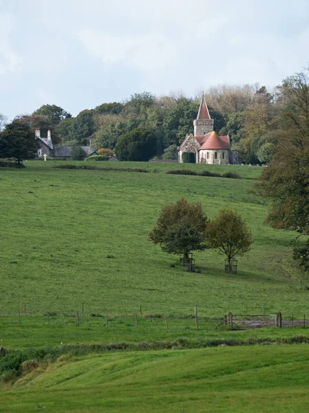 Kuzey Devon İngiltere'de kırsal manzara — Stok fotoğraf