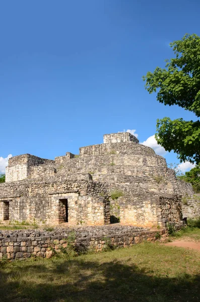 Oval Castle at Ek Balam — Stock Photo, Image