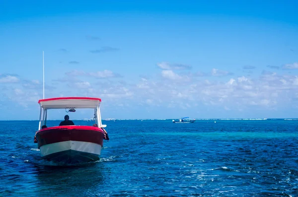 Barco Pequeño Mar Caribe — Foto de Stock