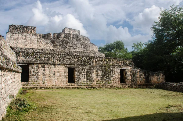 Balam Yucatan Castelo Oval — Fotografia de Stock