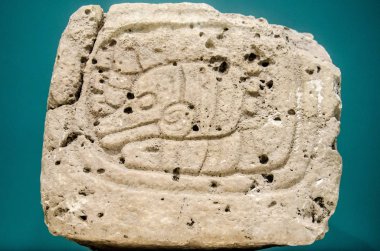 Antik Maya glif taş