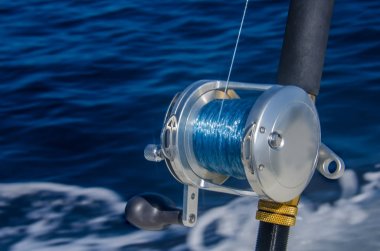 Anglers için bir ekipman spor balıkçılık Karayipler, yakın çekim