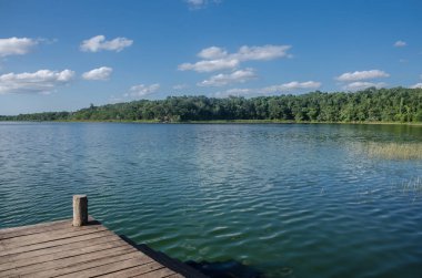 Yalnız iskelede Coba, Quintana Roo, Meksika