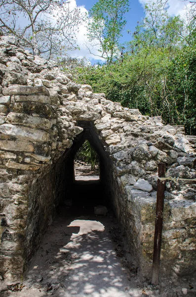 Antigua Estructura Hecha Por Indígenas Mayas México —  Fotos de Stock