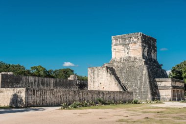 Chichen Itza, Meksika 'daki beyzbol sahasında.