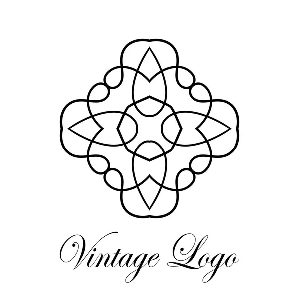 Vintage ornamental logo — Stock Vector