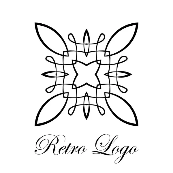 Logo ornamental model lama - Stok Vektor