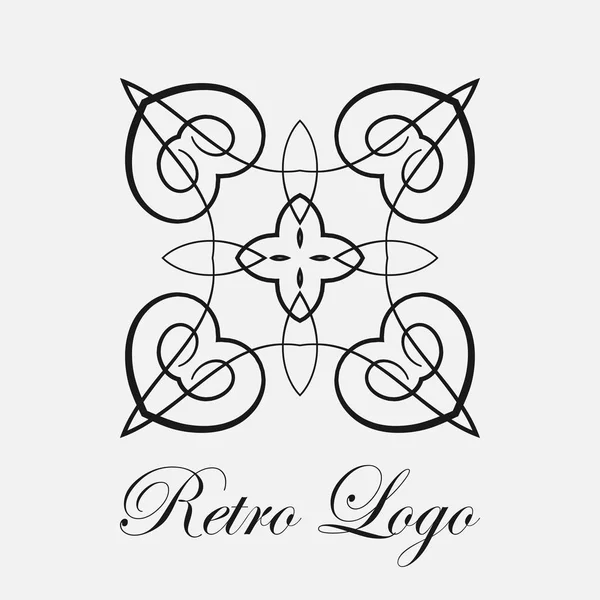 Logotipo ornamental vintage — Vetor de Stock