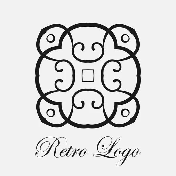 Logotipo ornamental vintage — Vetor de Stock