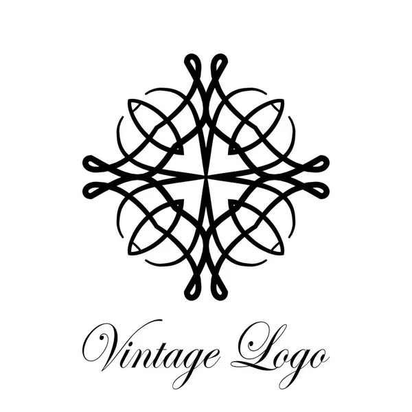 Vintage ornamental logo — Stock Vector