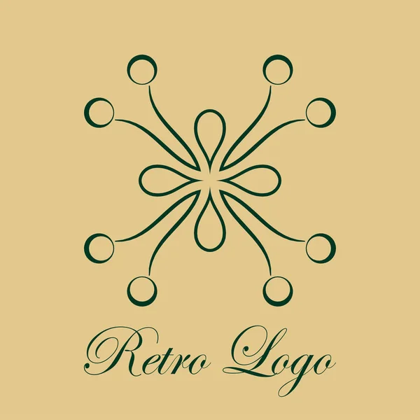 Vintage logo ornato — Vettoriale Stock