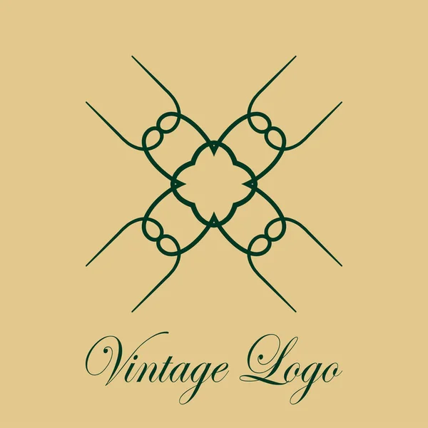 Vintage ornate logo — Stock Vector