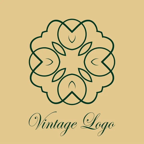 Vintage ornate logo — Stock Vector