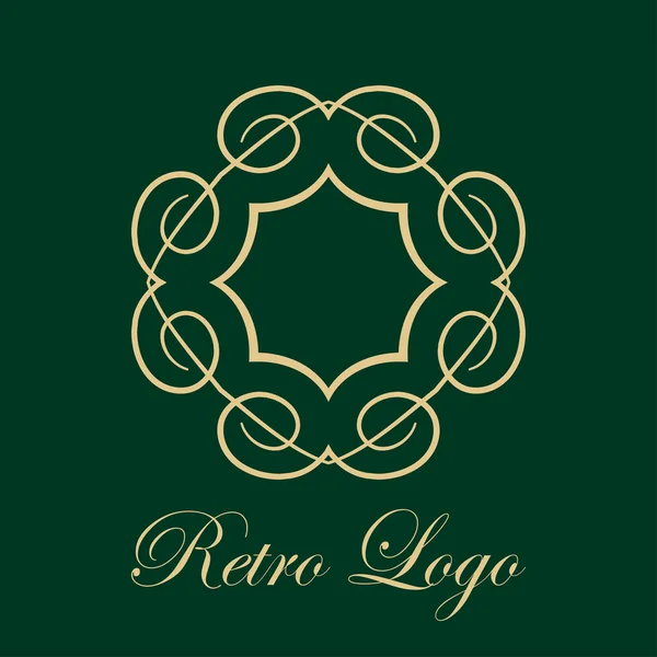 Logotipo adornado vintage — Vector de stock