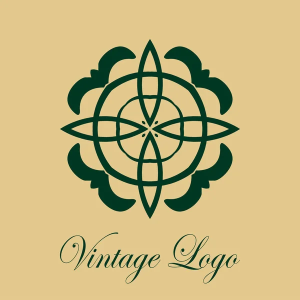 Vintage logo orné — Image vectorielle