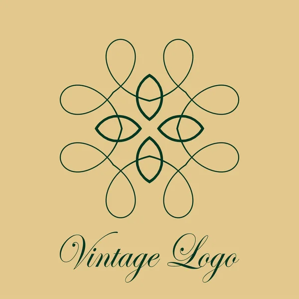 Vintage logo orné — Image vectorielle