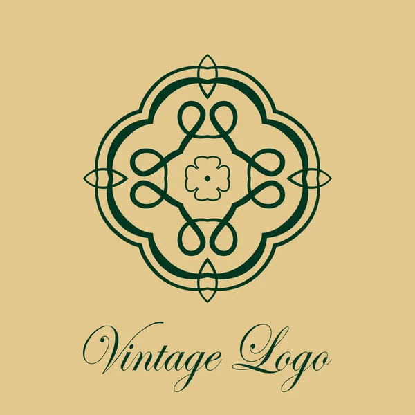 Vintage ornate logo — Stock Vector