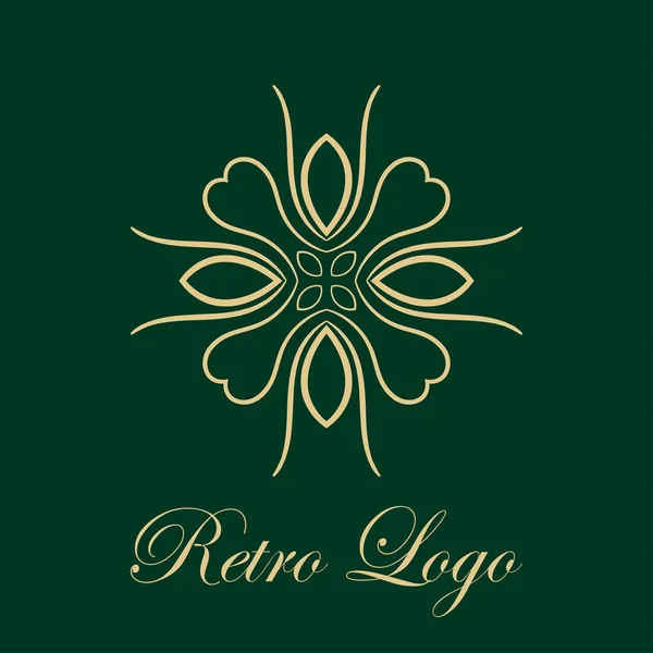 Vintage logotipo ornamentado — Vetor de Stock