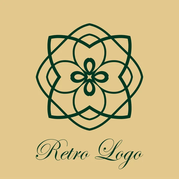 Vintage logotipo ornamentado — Vetor de Stock