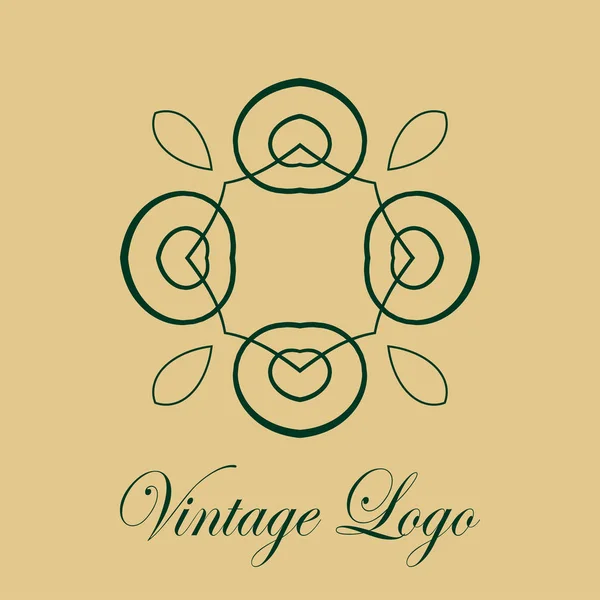 Vintage utsmyckade logotyp — Stock vektor