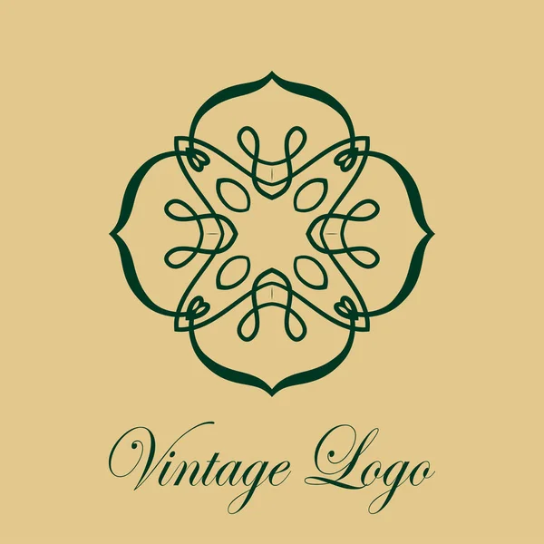 Vintage ornate logo — Stock Vector