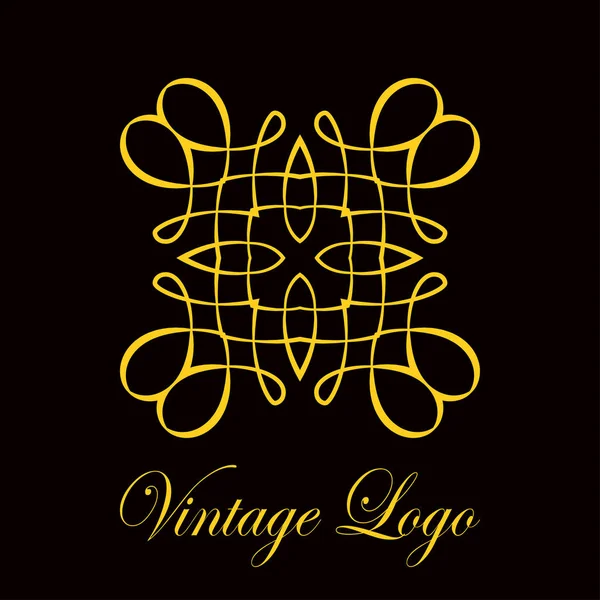 Vintage utsmyckade logotyp — Stock vektor