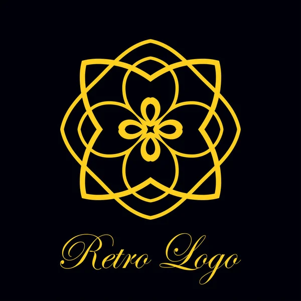 Logotipo adornado vintage — Vector de stock