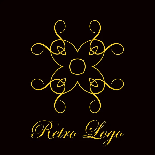 Vintage logotipo ornamentado — Vetor de Stock