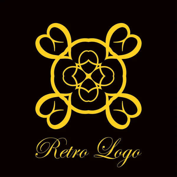 Logotipo adornado vintage — Vector de stock