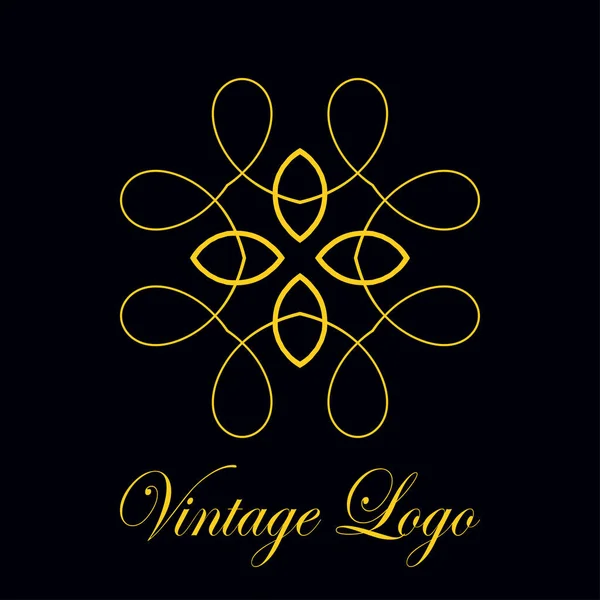 Vintage ornate logo — Stock Vector