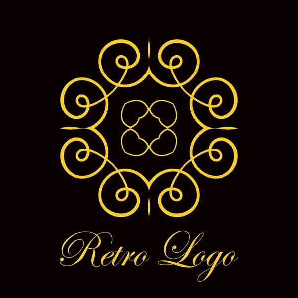 Vintage logotipo ornamentado — Vetor de Stock