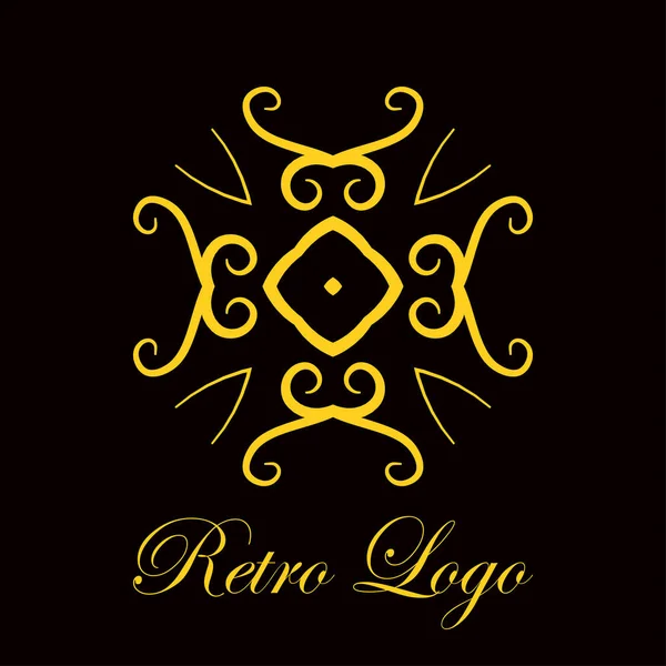 Vintage logotipo ornamentado — Vetor de Stock