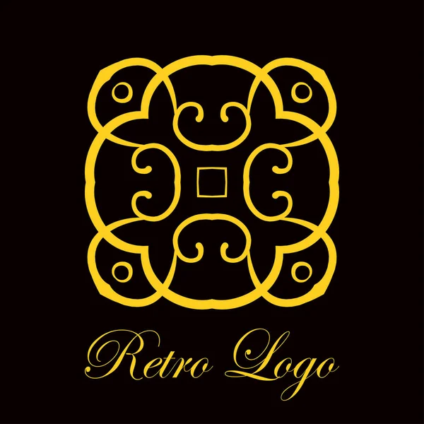 Vintage logotipo ornamentado — Vetor de Stock