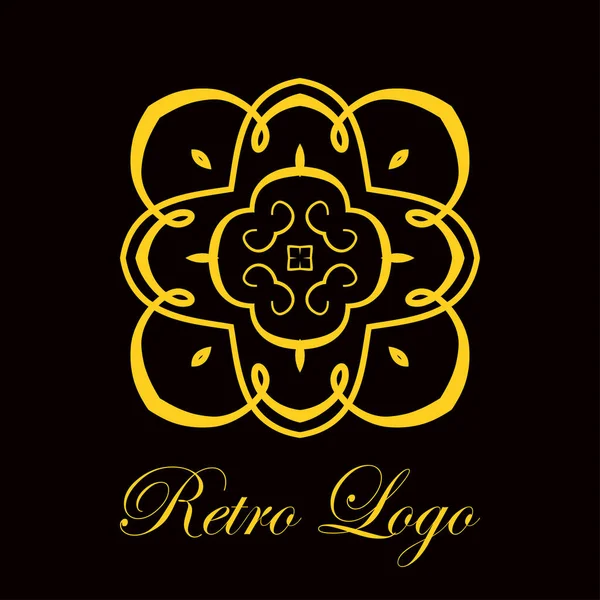 Logotipo adornado vintage — Vector de stock