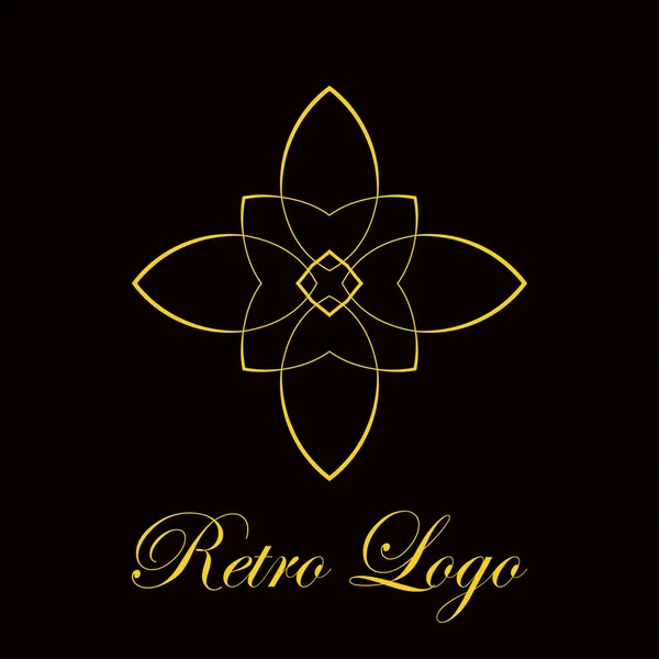 Logotipo adornado vintage — Vector de stock