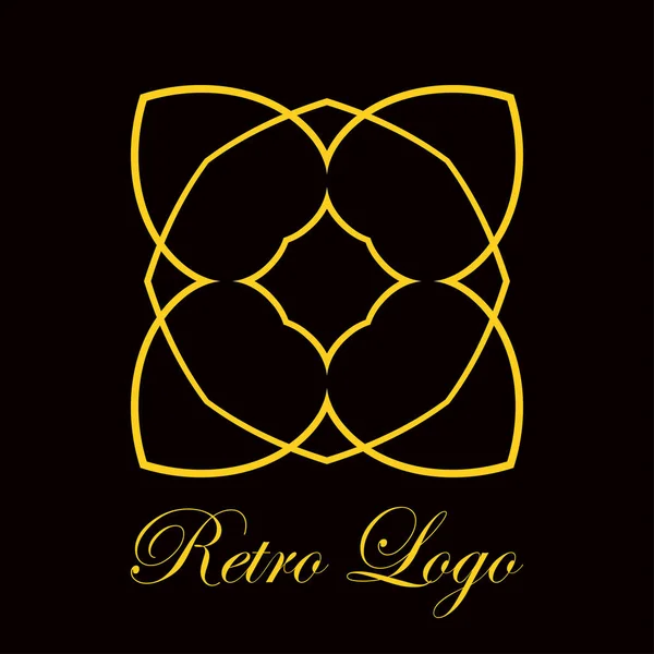 Logotipo adornado vintage — Vector de stock