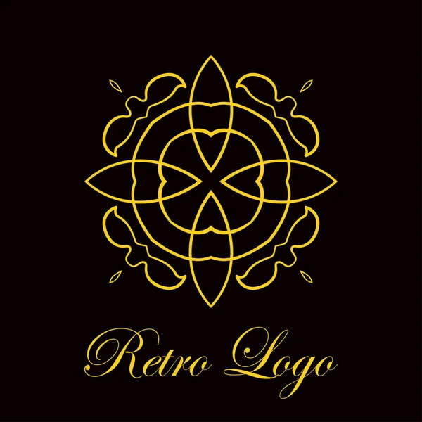 Logotipo adornado vintage — Vector de stock