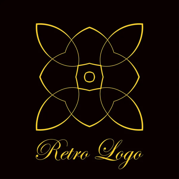 Logotipo adornado vintage — Vector de stock