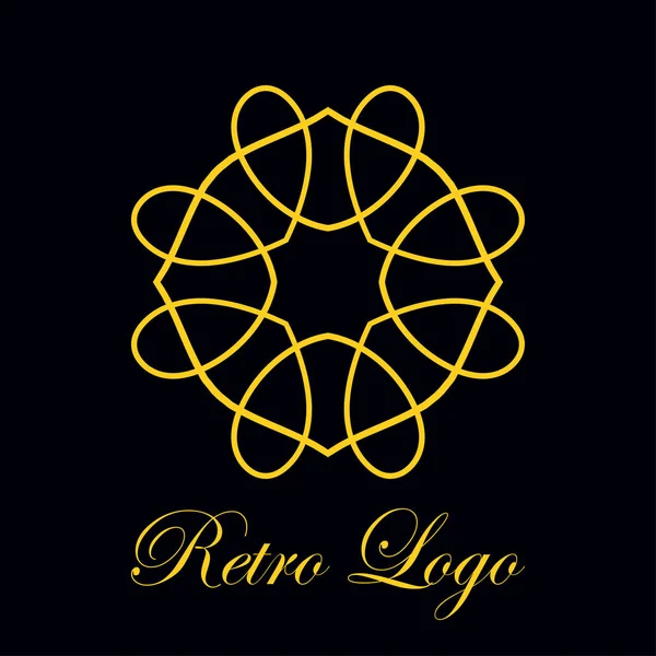 Vintage logotipo ornamentado — Vetor de Stock