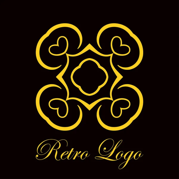 Vintage logotipo ornamentado — Vetor de Stock