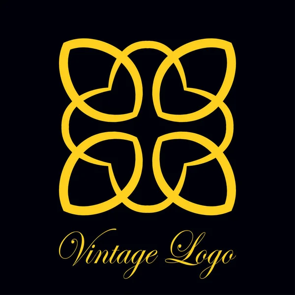 Logotipo adornado vintage — Archivo Imágenes Vectoriales