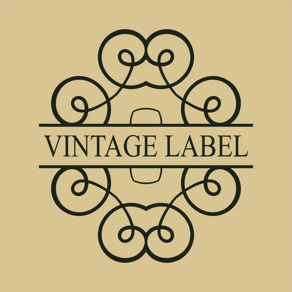 Vintage περίτεχνα λογότυπο — Διανυσματικό Αρχείο