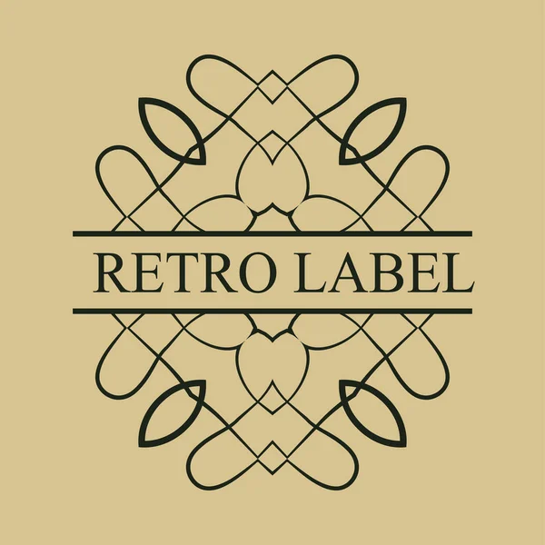 Vintage ornate logo — Stock Vector