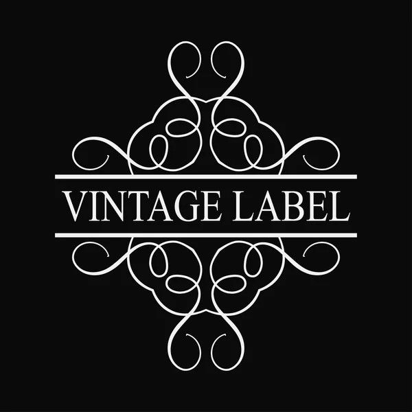 Logotipo adornado vintage — Vector de stock