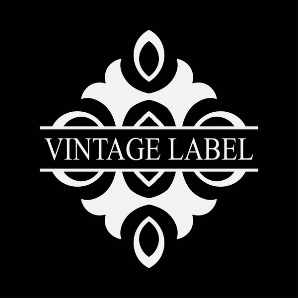 Vintage logotipo ornamentado — Vetor de Stock