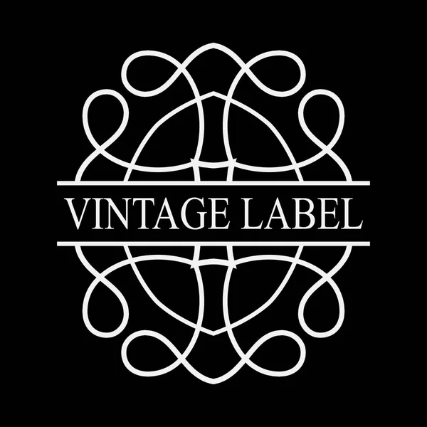 Vintage logotipo ornamentado — Vetor de Stock