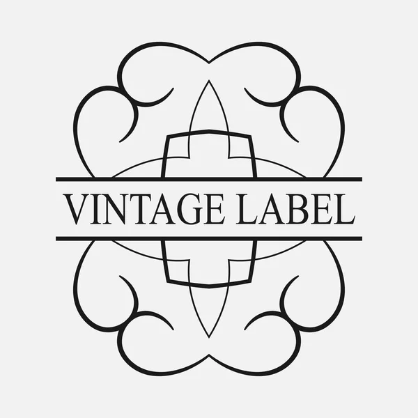 Vintage koristeellinen logo — vektorikuva