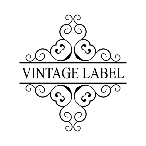 Vintage ornate logo — Stock Vector